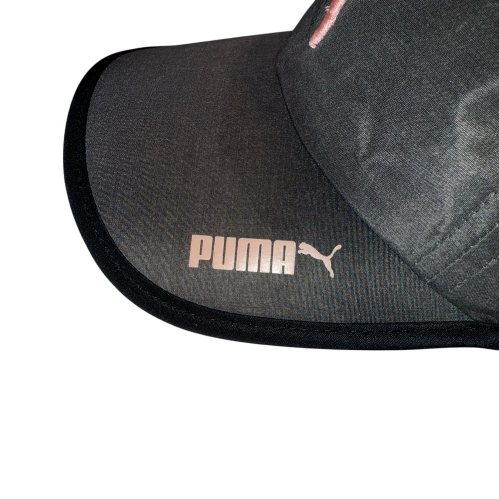 Puma Black Cap with Pink Logo - Picture 2 of 5